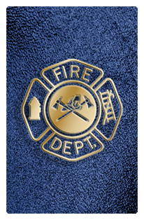 DF35T 418 SH BL Fire Department Shimmer Blue Background